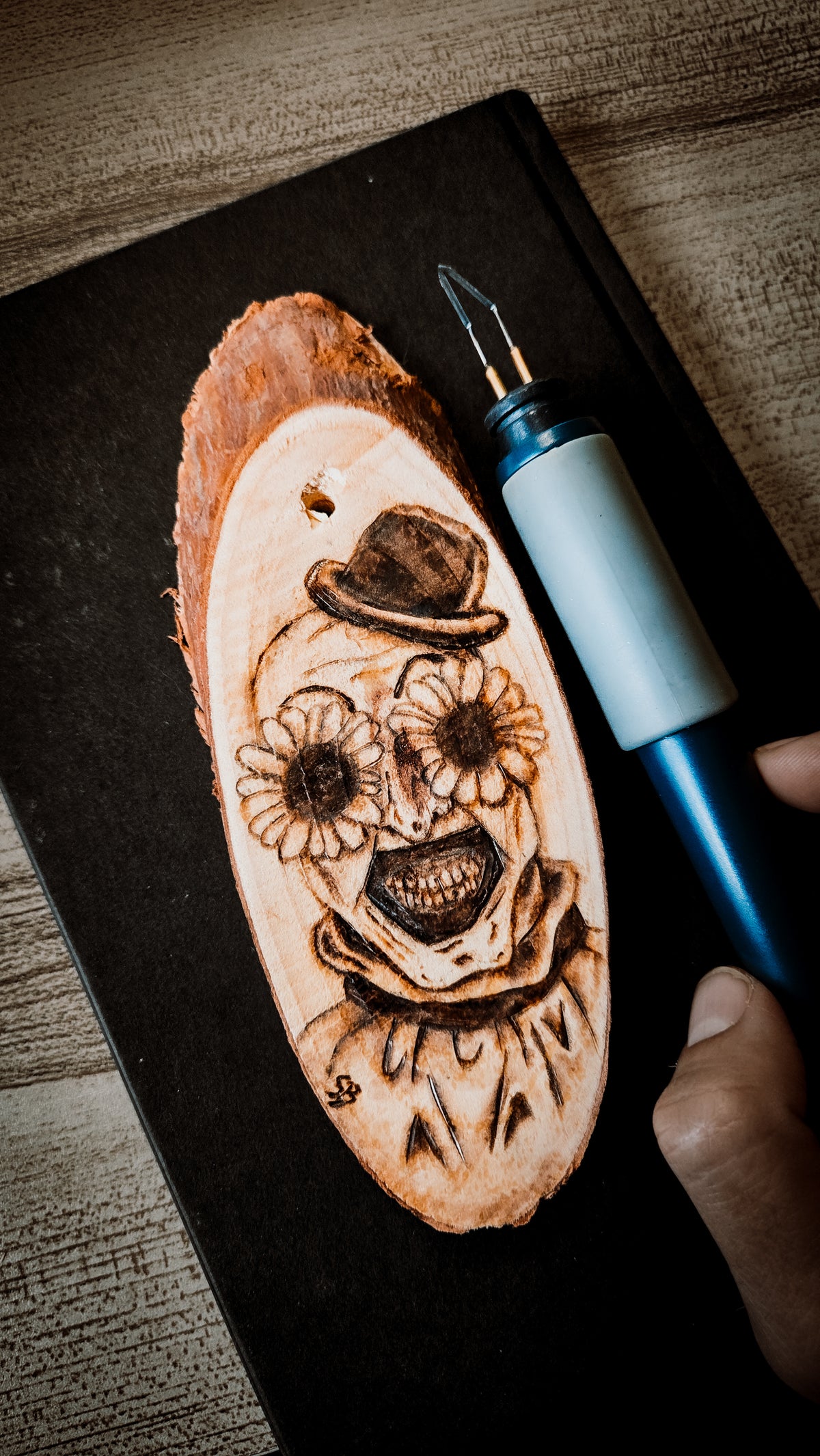 Art the clown ornament